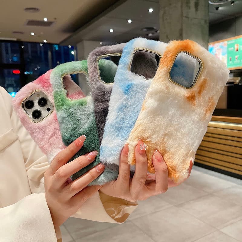 Shiny Plush Phone Case for IPhone