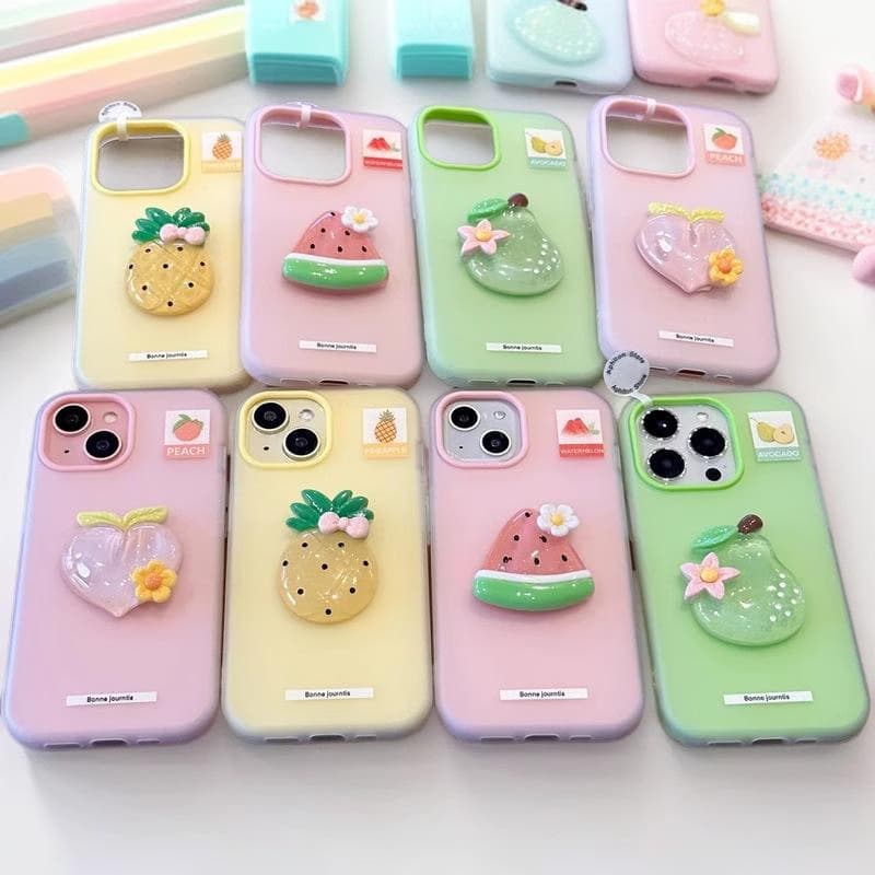 Fruit Design Cartoon Cute Women Case