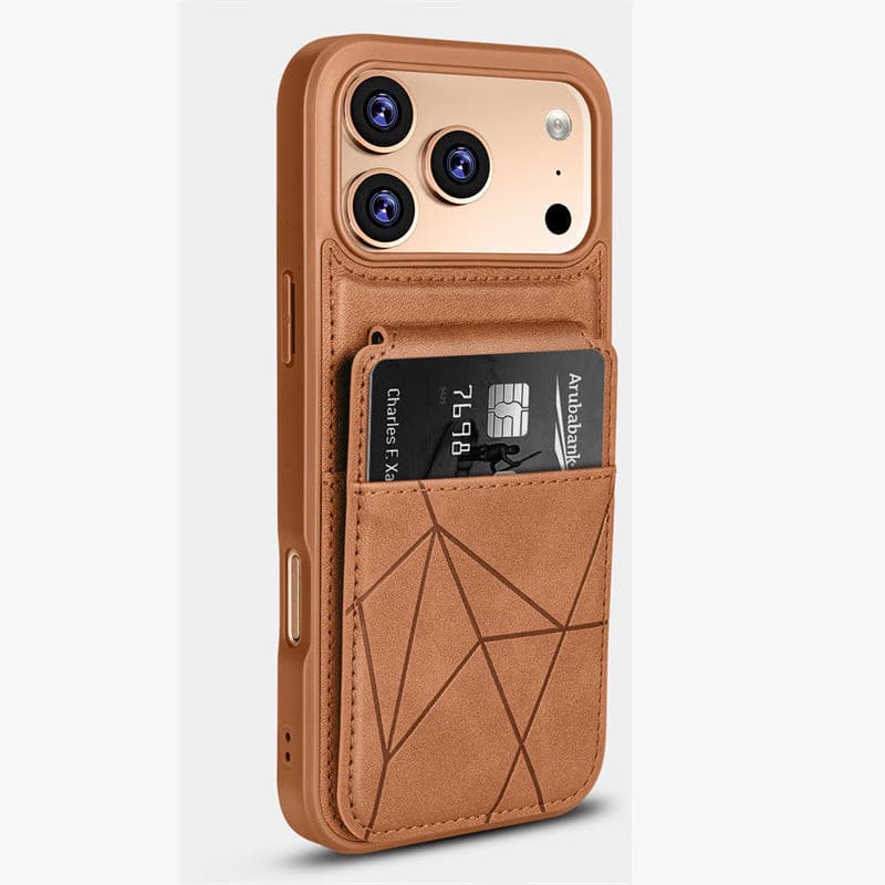 Luxury Wallet PU Leather Cell Phone Case for iPhone