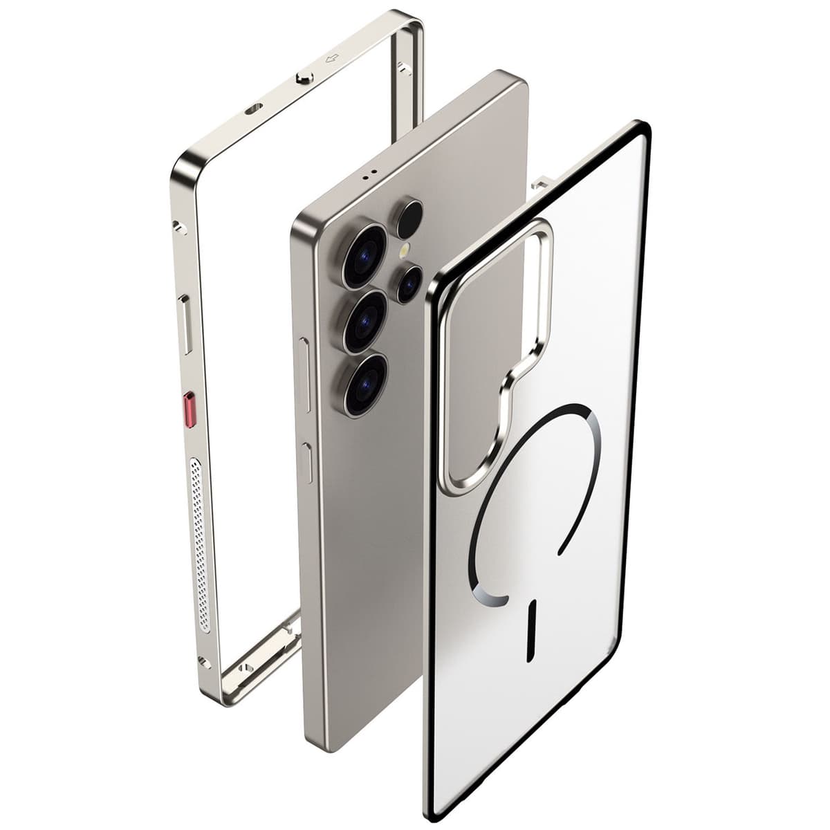 Metal Frame Snap-On Heat Dissipation Phone Case for Samsung