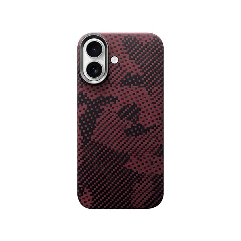 Aramid Fiber Luxury Anti-Fingerprint Camera Protection Drop Resistant Magnetic Lightweight Embossed Custom Phone Case