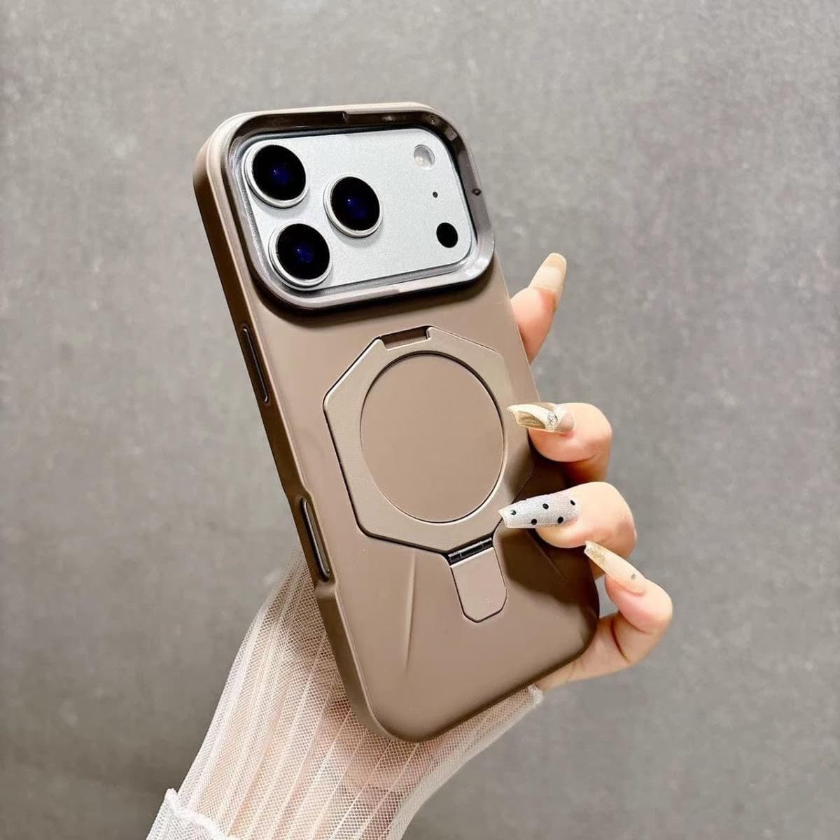 Diamond Shaped Magnetic Bracket Phone Case for iPhone