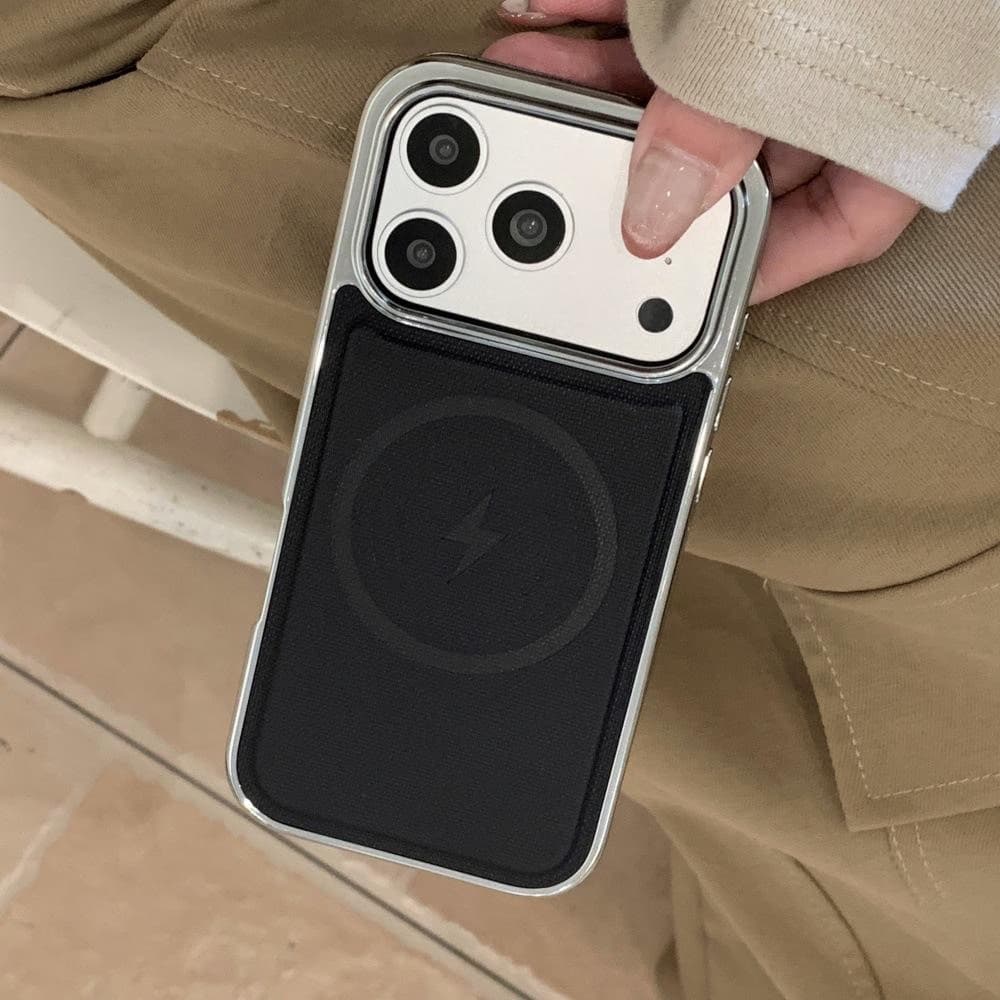 Luxury Electroplated Big Window Magnetic Case Compatible for iPhone