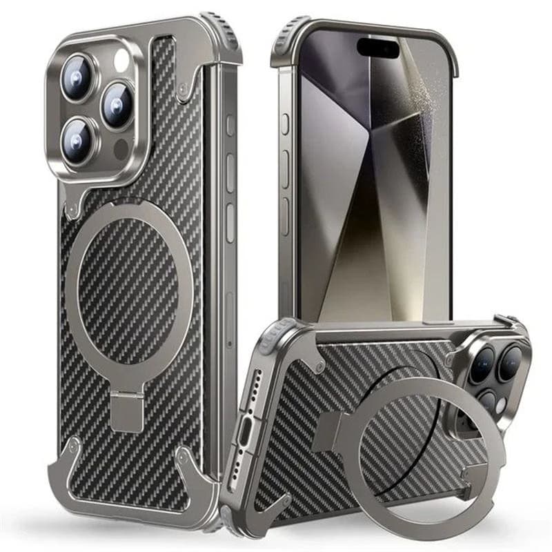 Carbon Fiber Frameless Bumper Aluminum Metal Case