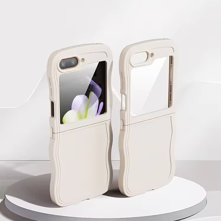 New Fashion Wave Silicone Phone Case for Samsung Z Flip