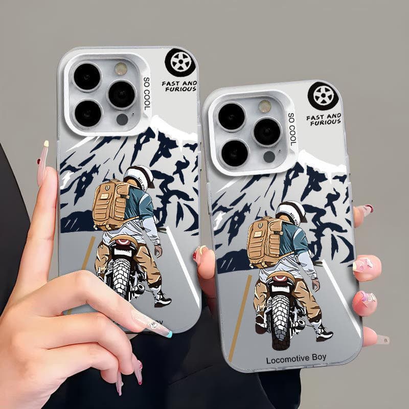 Locomotive Boy Laser Color Silver PC Hard Case
