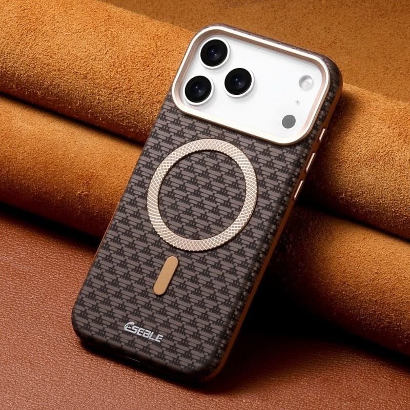 Business Triangle Carbon Fiber Magnetic Mobile Phone case