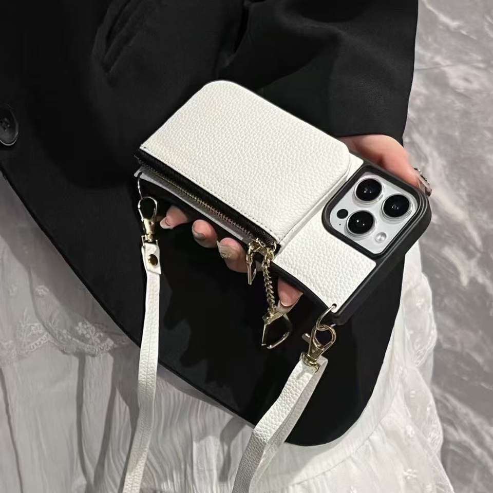 Shockproof PU Leather Phone Case Wallet With Card Holder for iPhone
